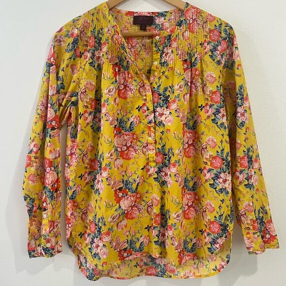 J. Crew Tops - J. Crew Liberty Fabric Magical Bouquet Classic Popover Top 6